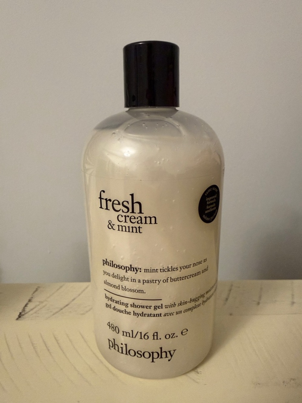 Philosophy Fresh Cream & Mint Shower Gel - 16 fl oz New Sealed